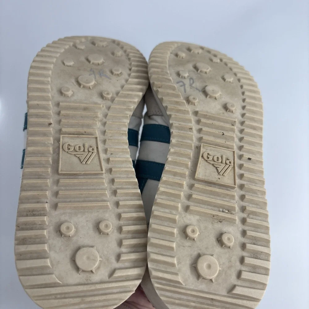 Gola Boston 78 Retro Running Sneakers Women's 8 White Teal Purple Trainers